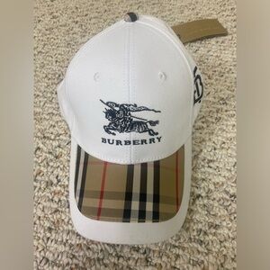 Burberry faux baseball cap with adjustable strap